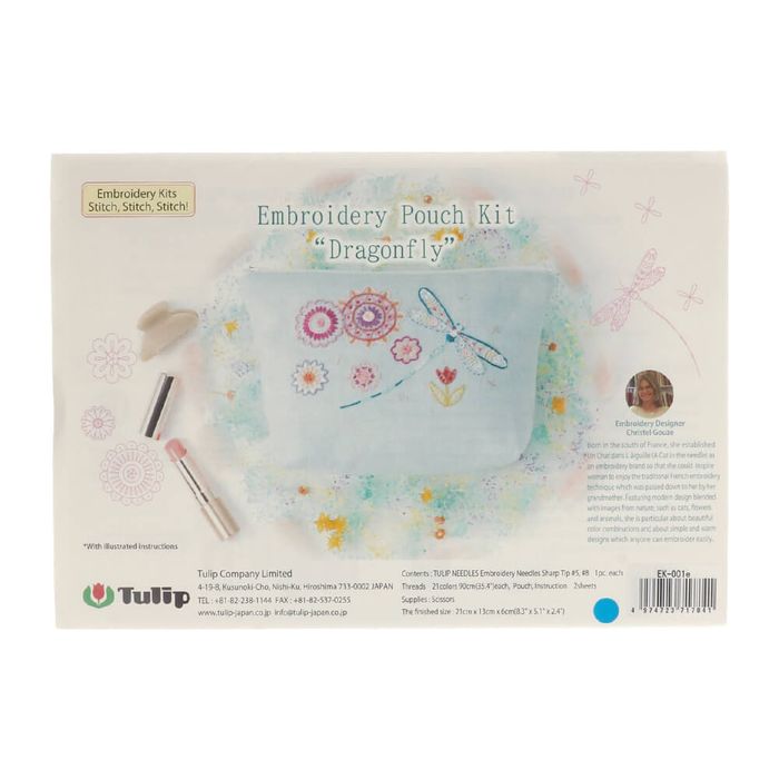 Dragonfly Embroidery Kit by Christel Gouze Dragonfly Embroidery Kit by Christel Gouze