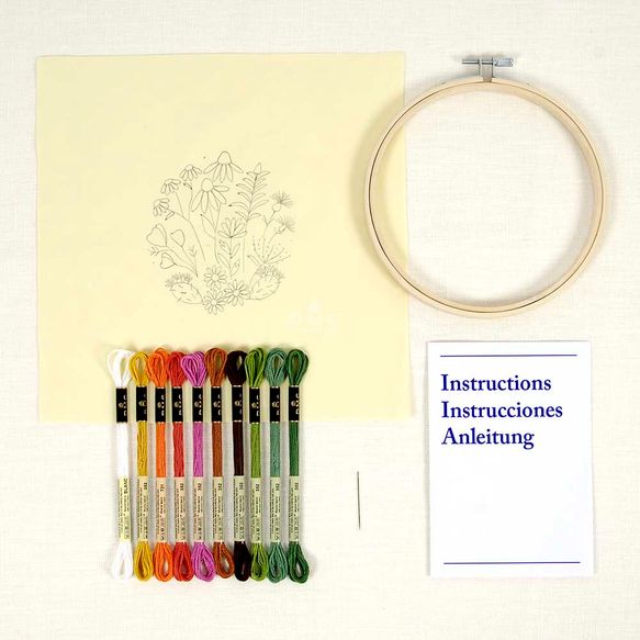 Mediterranean Garden Embroidery Kit by Celeste Johnson Mediterranean Garden Embroidery Kit by Celeste Johnson