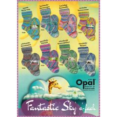 Opal Fantastic Sky 6 ply 4x150g - 8 colours - 1pc