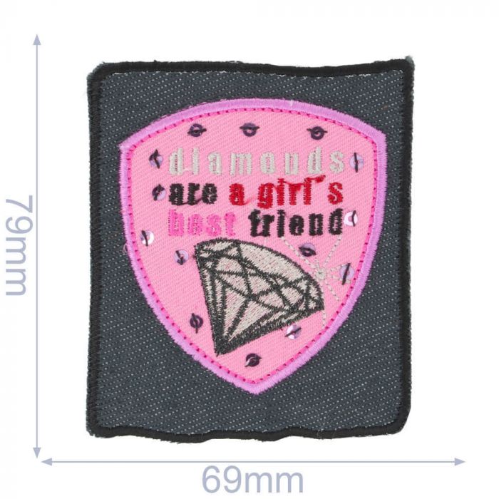 Diamonds are A Girl's Best Fr Patches