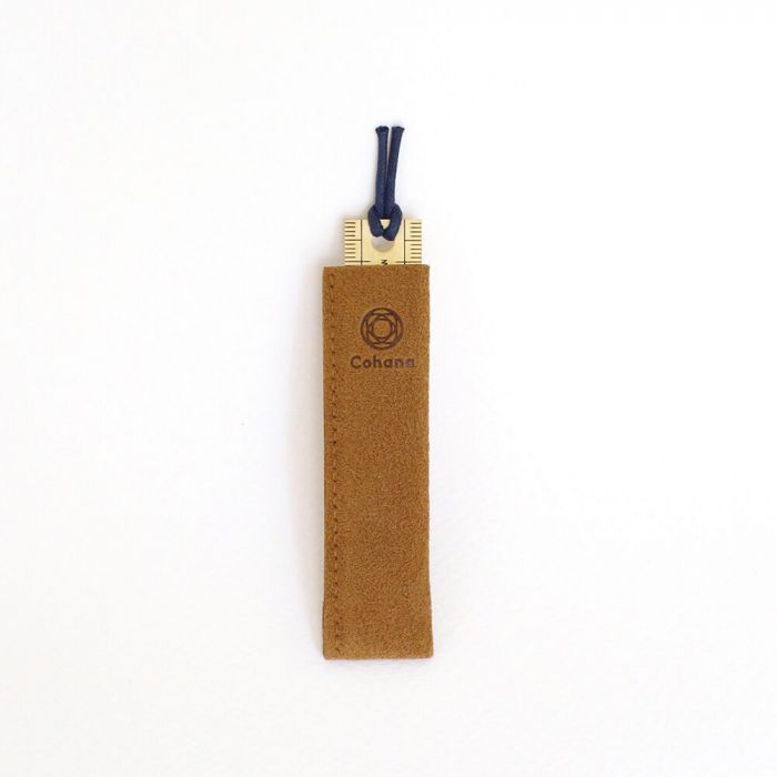 Cohana Bookmark with case brass 10cm Japan Blue - 1pc | De Bondt