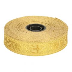 Woven ribbon Gold or silver 22 mm - 16.40m