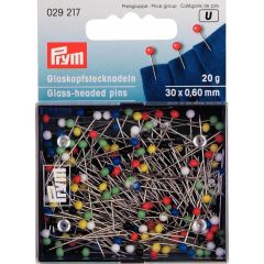 Prym Glass head pins 0.60x30mm silver - 5pcs