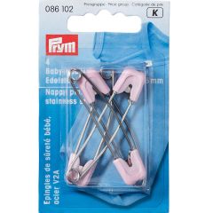 Prym Nappy safety pins stainless steel 55mm - 5x4pcs