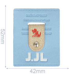 Label J.JL 42x52mm blue - 5pcs