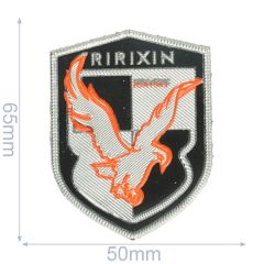Label ririxin 50x65mm black-silver - 5pcs