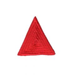 Iron-on patches triangle red shiny- 5pcs