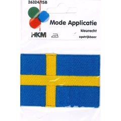 Iron-on patches flag Sweden - 5pcs