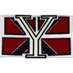 Iron-on patches flag "Y" - 5pcs