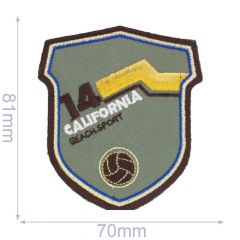 Iron-on patches CALIFORNIA BEACH SPORTS - 5pcs