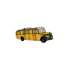 Iron-on patches Bus, yellow - 5pcs