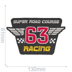 Iron-on patches Super Road Course 63 Racing - 5pcs