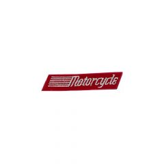 Iron-on patches Motorcycle red - 5pcs