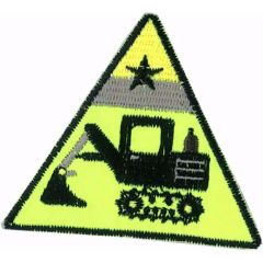 Iron-on patches Loader in triangle neon - 5pcs