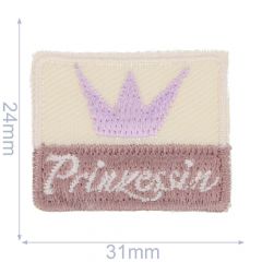 Iron-on patches Prinzessia brown - 5pcs