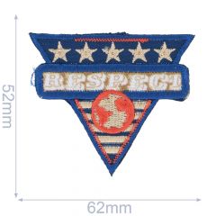 HKM Patch respect triangle 62x52mm - 5pcs