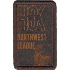 Iron-on patches HCK NORTHWEST LEAGUE brown - 5pcs