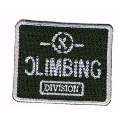 Iron-on patches Climbing Division, green - 5pcs