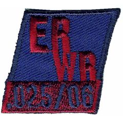 Iron-on patches pennant ER WR - 5pcs