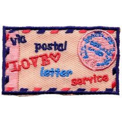 Iron-on patches Postcard pink Love Letter - 5pcs