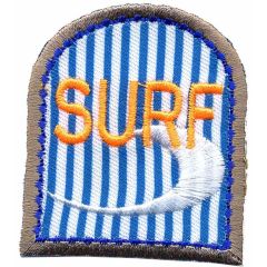 Iron-on patches Surf with wave - 5pcs