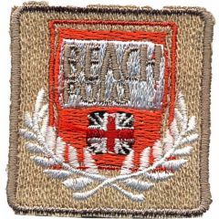 Iron-on patches Beach Polo on beige square - 5pcs