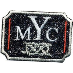 Iron-on patches MYC sailor's knots orange stripe - 5pcs