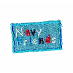 Iron-on patches Jeans Navy friends - 5pcs