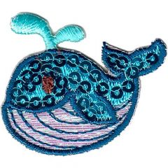 HKM Iron-on patch whale - 5pcs