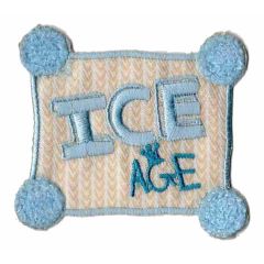 Iron-on patches square ICE AGE- 5pcs