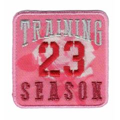 Iron-on patches Training 23 season pink - 5pcs