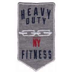 Iron-on patches Heavy duty fitness grey - 5pcs