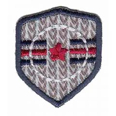 Iron-on patches shield with red star- 5pcs