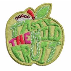Iron-on patches apple taste the wild fruit - 5pcs