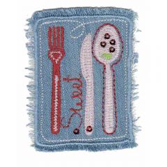 Iron-on patches Cutlery sweet - 5pcs