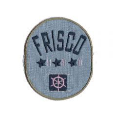Iron-on patches frisco button pink - 5pcs