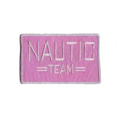 Iron-on patches Nautic team pink - 5pcs
