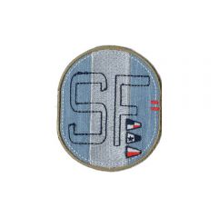 Iron-on patches Button SF white jeans - 5pcs