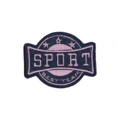 Iron-on patches Sport arms pink - 5pcs
