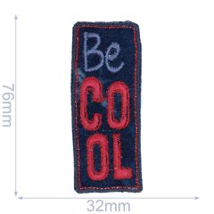 Iron-on patch be cool - 5pcs