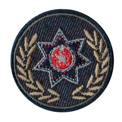 Iron-on patch button with star - 5pcs