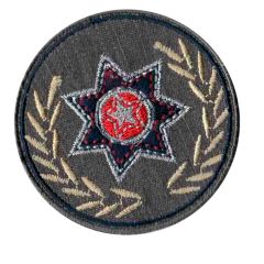 Iron-on patches Button with star - 5pcs