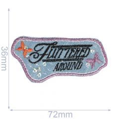 Iron-on patches Fluttered around - 5pcs