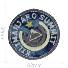 Iron-on patches Button Kilimanjaro Summit - 5pcs