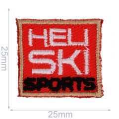 HKM Patch heli ski sports square 25x25mm - 5pcs