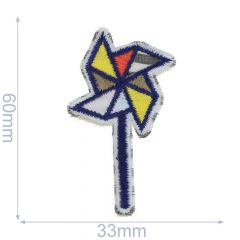 Iron-on patches Wind mill - 5pcs