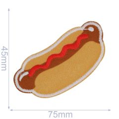 Iron-on patches Hotdog - 5pcs
