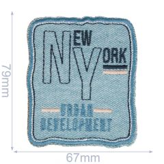 Iron-on patches NY jeans - 5pcs