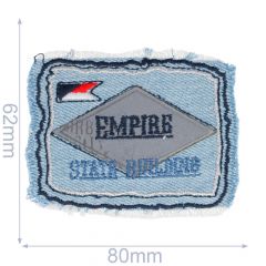 Iron-on patches Empire state building jeans - 5pcs