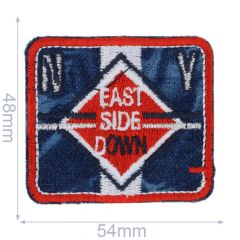 Iron-on patches EAST SIDE DOWN red-jeans - 5pcs